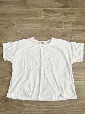 Coldwater Creek White Scoop Neck Top | Size 1X